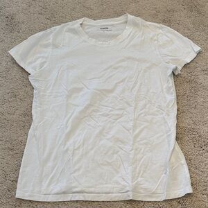 Vince Women's Classic White Tee Pima Cotton M